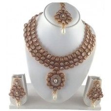High End Real kundan 22k Gold Plated necklace set 
